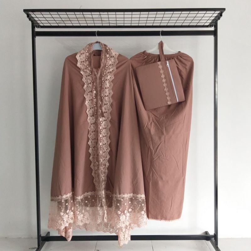 Mukena Katun Renda Mewah Jumbo