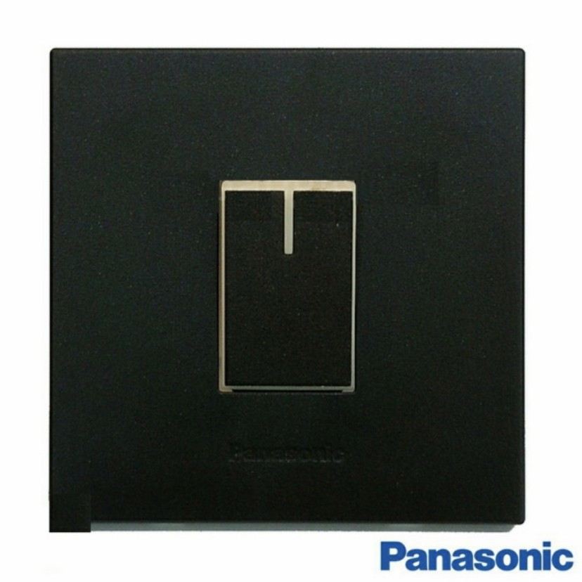 Saklar engkel tunggal hotel panasonic hitam style e black tanam