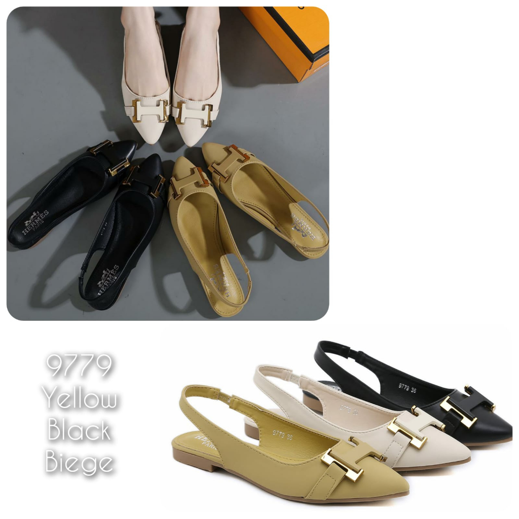 NEW ARRIVAL SANDAL WANITA FLAT KULIT LEMBUT IMPORT TERMURAH Kode: 9779