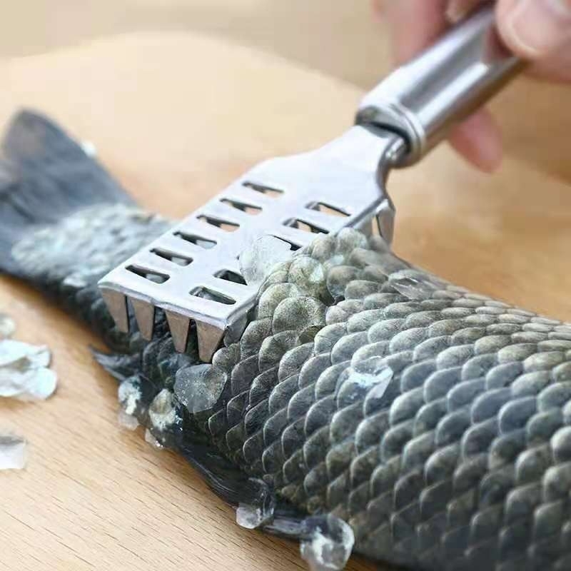 Alat Pembersih Sisik Penyisik Pengeruk Kulit Ikan Stainless — 8