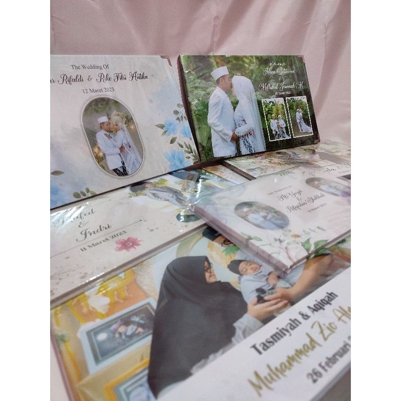 ( 2 HARI JADI ) Photobook Wedding / Album Foto Hardcover / Megazine / 64 Halaman / 300 Foto