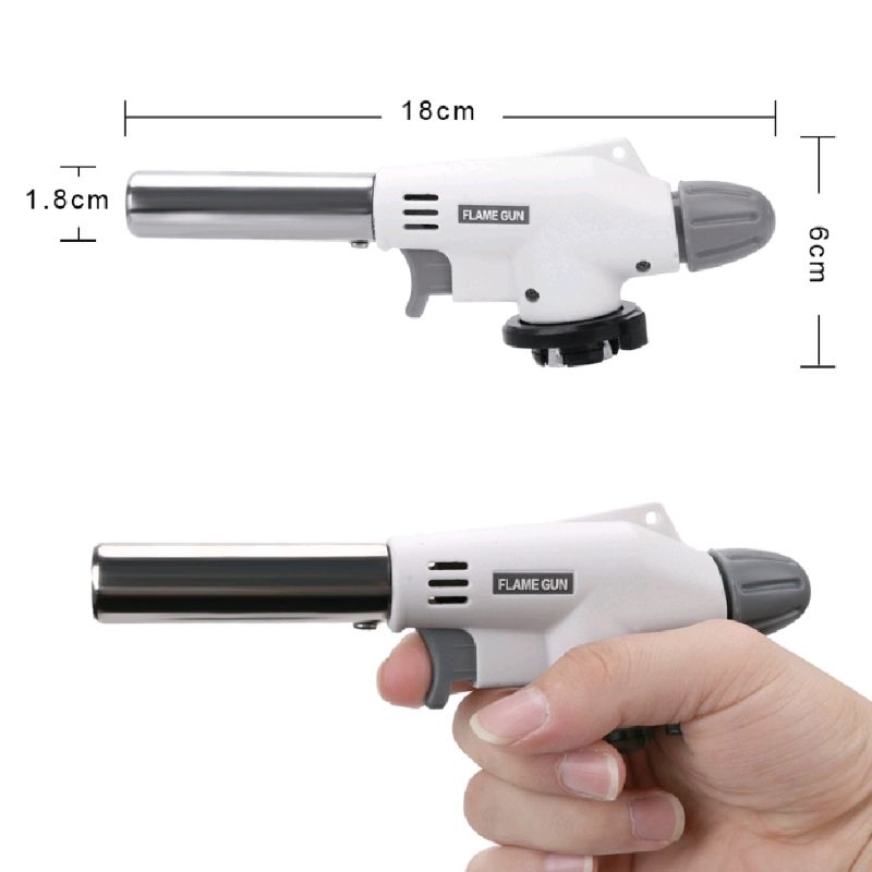 Gas Torch Head Flame Gun kepala alat las portable Barbeque Camping