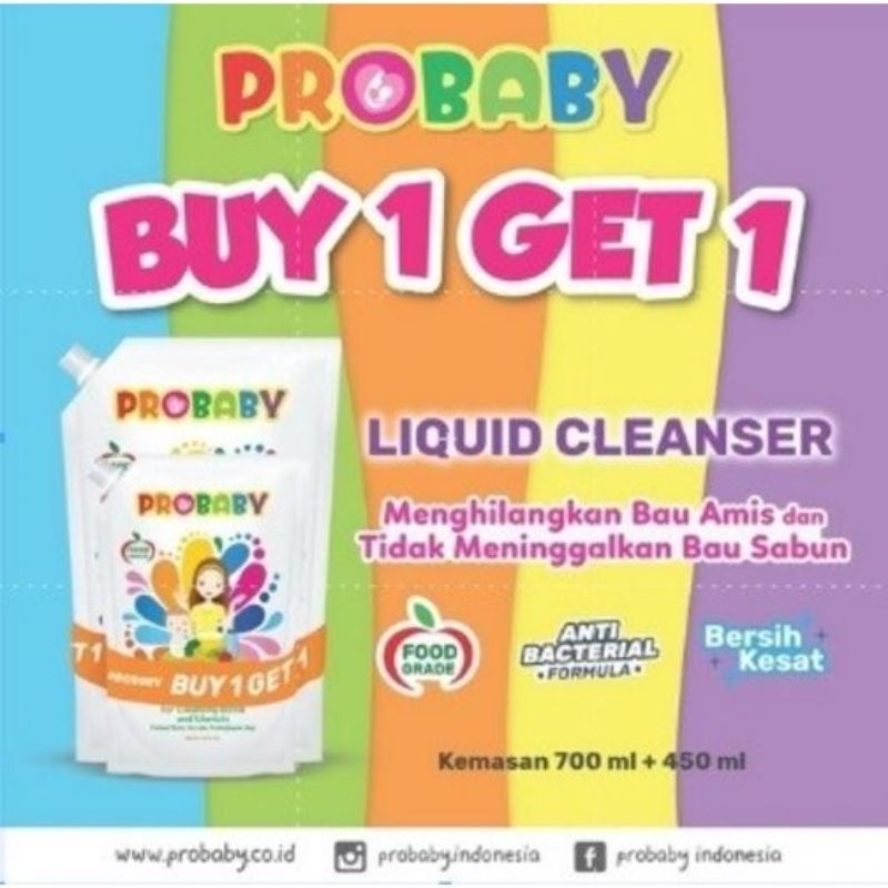 Probaby Pencuci Botol Liquid Cleanser 450+150 ml