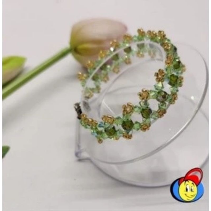 Gelang Swarovski CBG08 Perhiasan Manik Kristal Crystal Swarovski