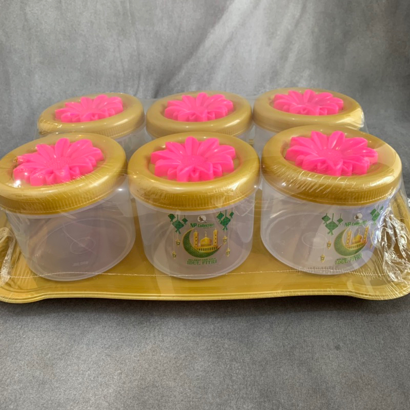 Toples Penyimpanan Snack Gift Set Floren Isian Parcel