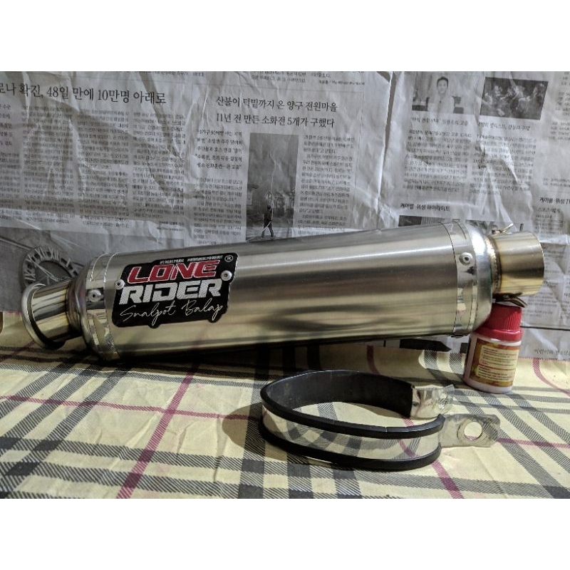 Lone Rider Trioval Monces Emblem New Inlet 50mm Original Produk