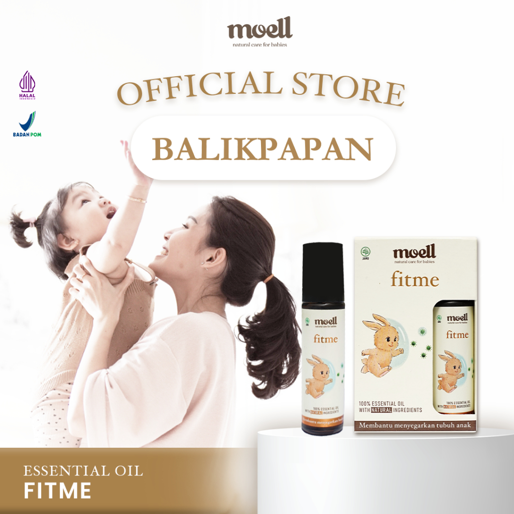 Moell Fitme Natural Essential Oil Balikpapan / Bantu Menyegarkan Tubuh Anak / BPOM