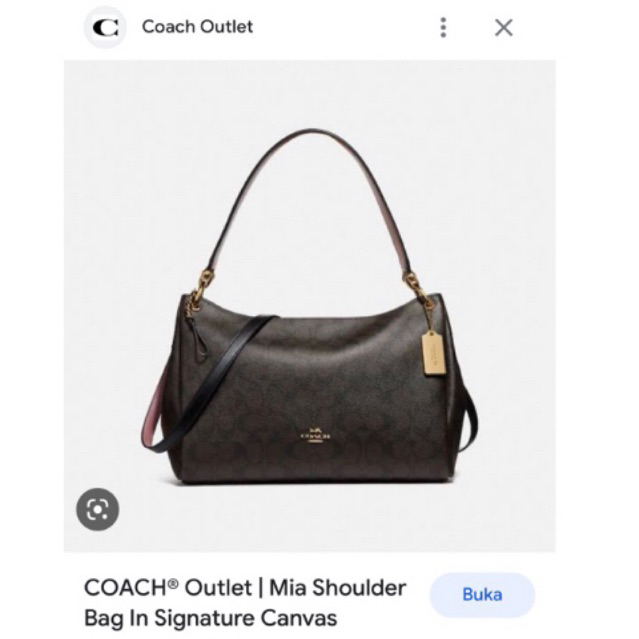 Coach Mia shoulder bag in signature Bag VGC