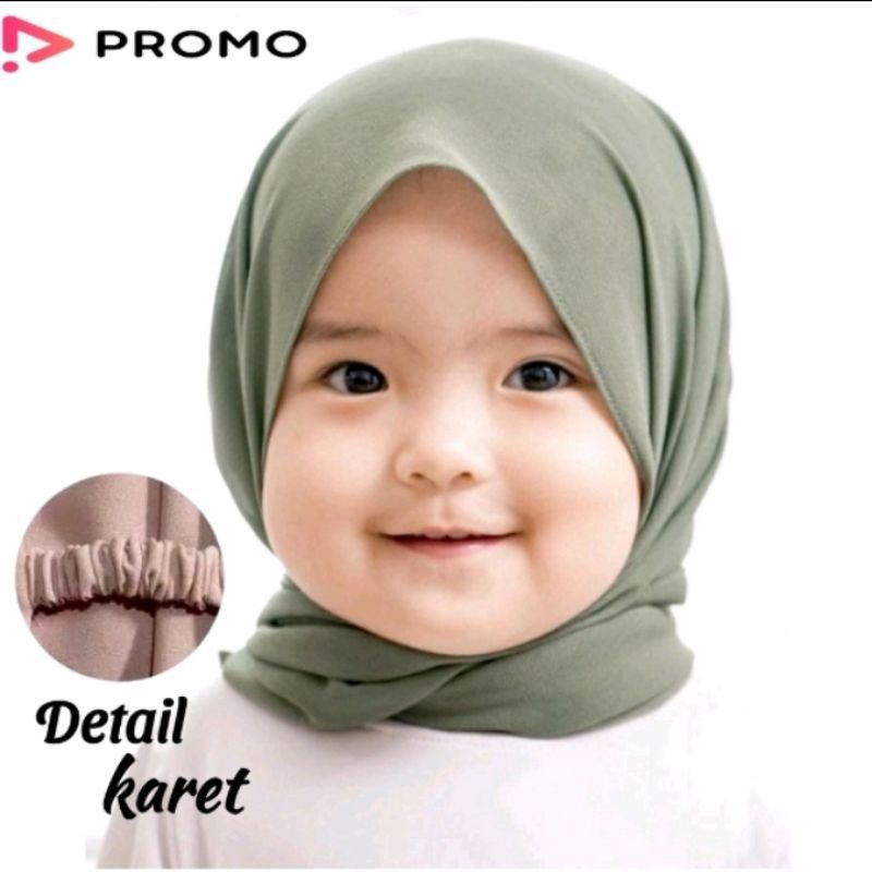 Pashminah Anak Karet / pashminah Anak 2-8 Tahun