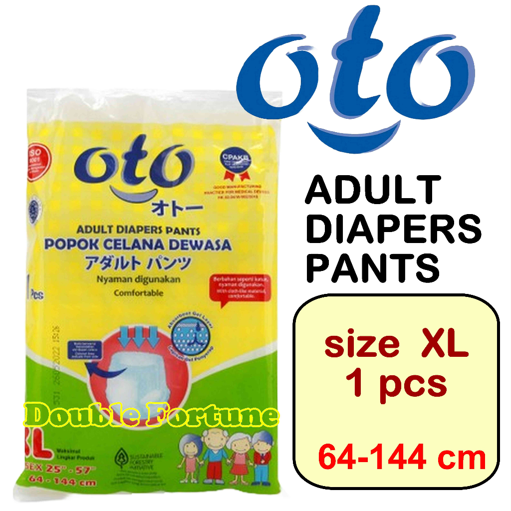 OTO  ADULT DIAPERS PANTS   Popok Dewasa Celana  KEMASAN 1 pcs  SIZE M - L -XL