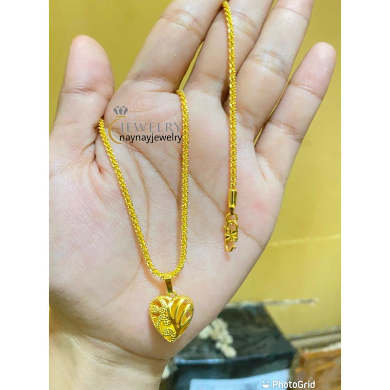 Kalung 3 suku warna 24k (kalung &amp; liontin)