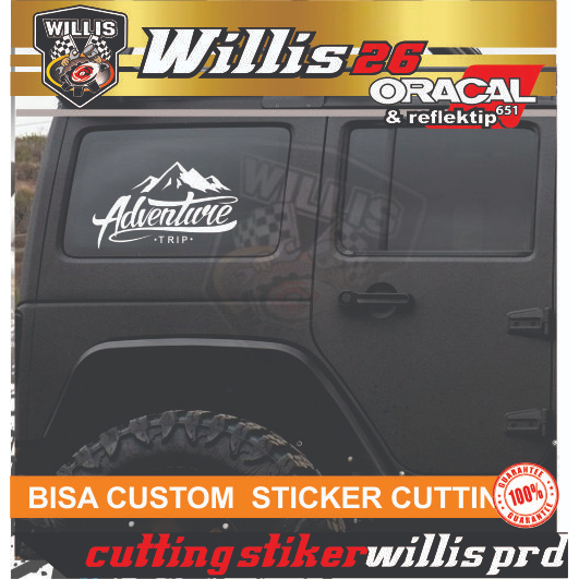 Sticker Adventure Offroad, JEEP KATANA JIMNY RUBICON WRANGLER | Cutting Sticker