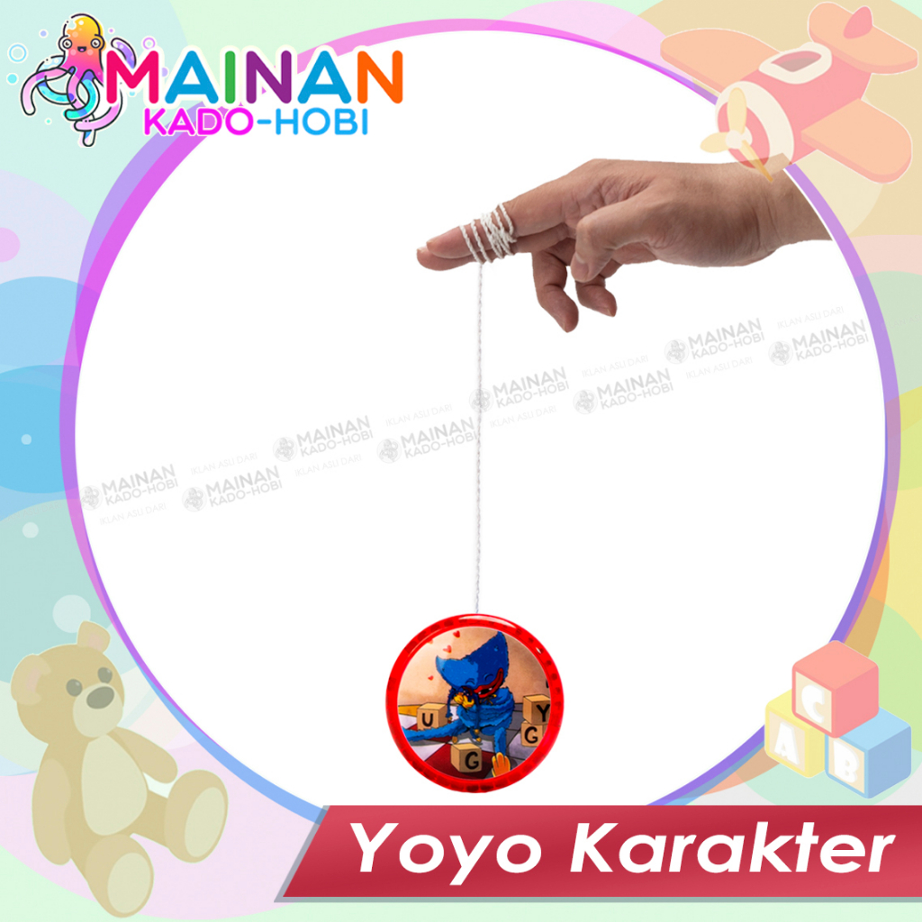 MAINAN EDUKASI ANAK UNISEX YOYO TARIK KARAKTER MONSTER