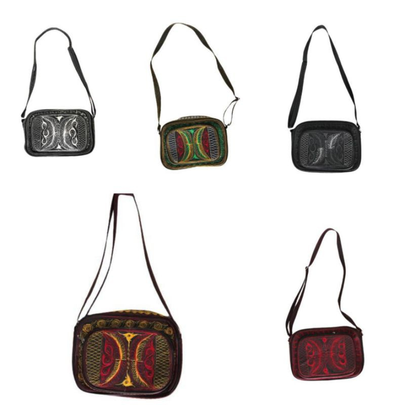 TAS ACEH SELEMPANG BONIA TERBUAT DARI BAHAN PRADA KOMBINASI BORDIR PINTU ACEH:MANTAP DIGUNAKAN PRIA/