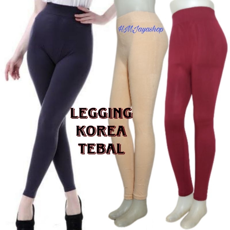 Celana Legging Wanita Lejing Korea Panjang LegingTebal