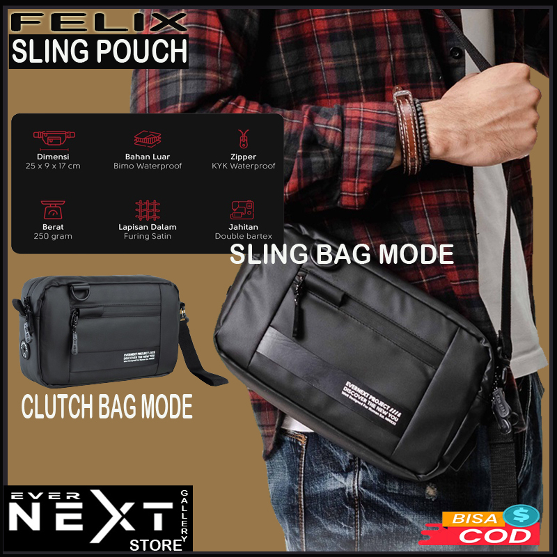 Tas selempang pria multifungsi clutch bag murah terlaris waist bag cowok multy fungsi pouch bag unisex pria wanita anti air slempang pria tas pinggang waterproof outdoor kualitas distro terbaru tas westbag vape vapour tas selempang laki laki modern kode45