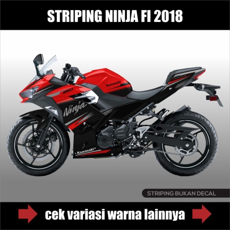 Striping Ninja 250 Fi New 2018 Gravis / Stiker Motor Ninja 250 Fi