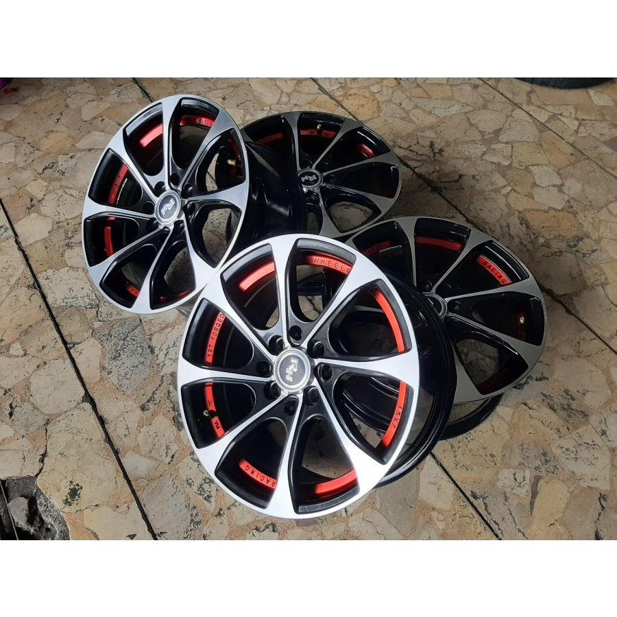 Velg Mobil Bekas Ring 15 RH RACING R15 Lebar 7 Lubang 4 ET 35