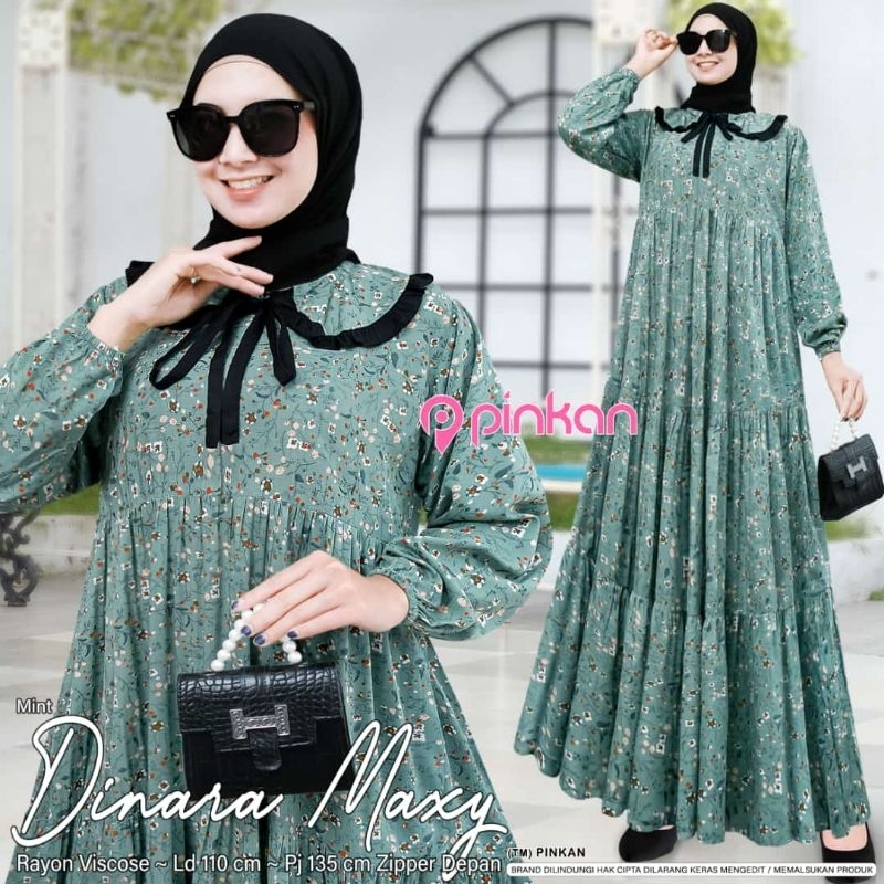dress wanita dinara maxy by Pinkan
