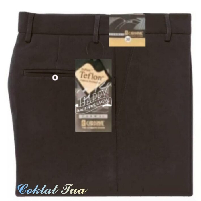 Celana Formal Pria Kerja Reguler / Celana Standar Kantor Slimfit / Bawahan Bahan Kain Size 27-38