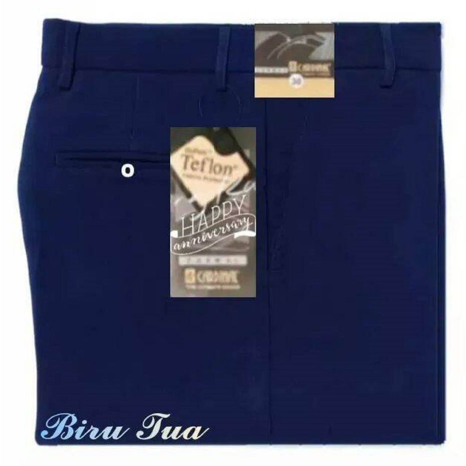 Celana Formal Pria Kerja Reguler / Celana Standar Kantor Slimfit / Bawahan Bahan Kain Size 27-38