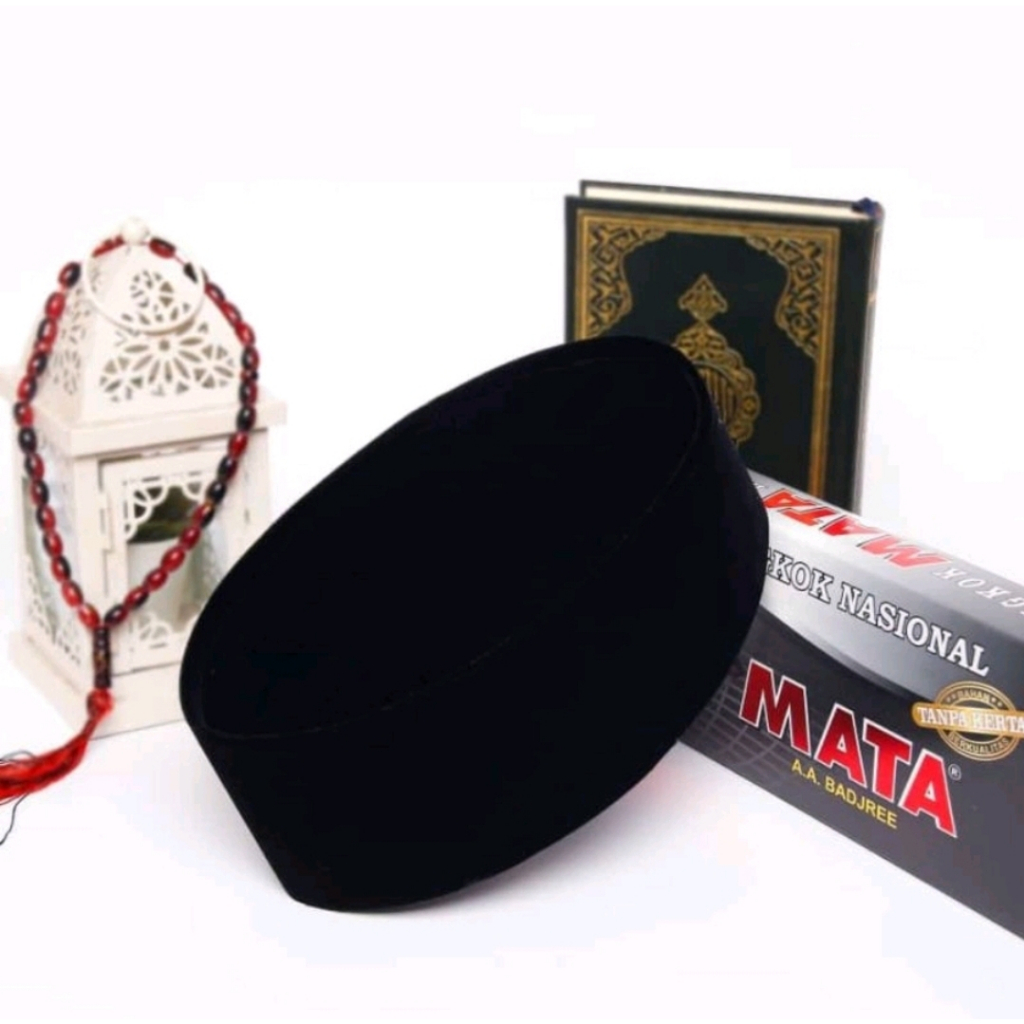 Peci Songkok Kopiah Premium Original Mata Tanpa Kertas Non AC Tinggi 9