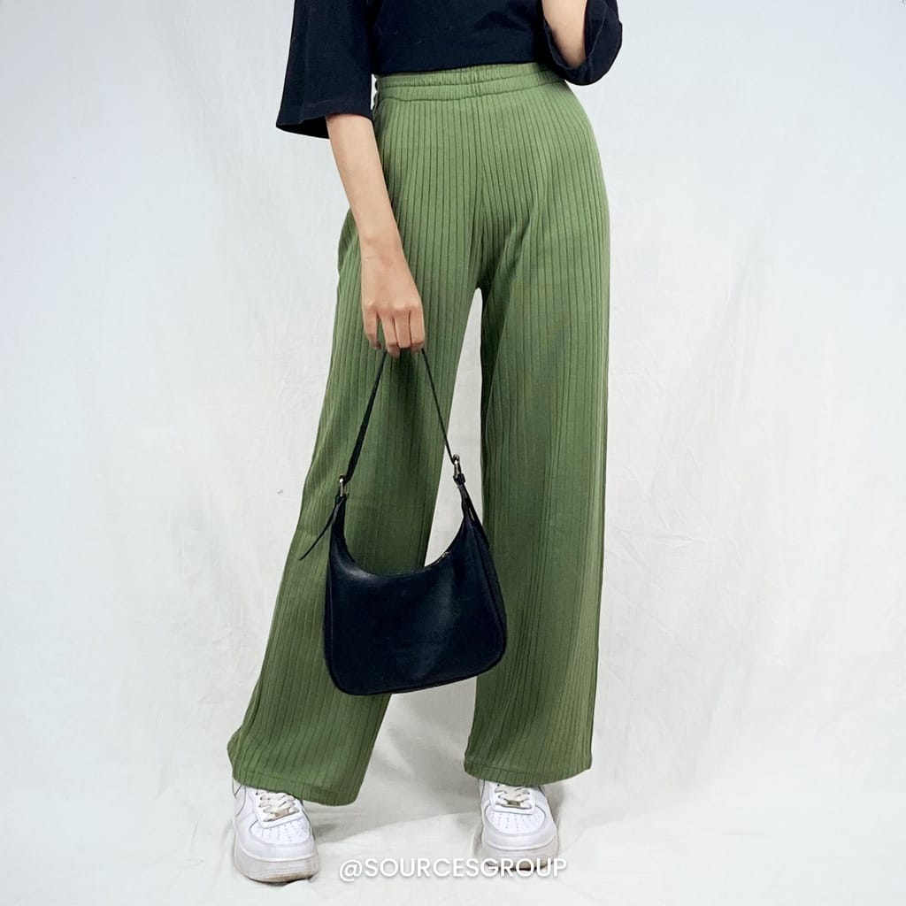 CELANA KULOT RAJUT KNIT KIYORA PREMIUM LONG PANTS