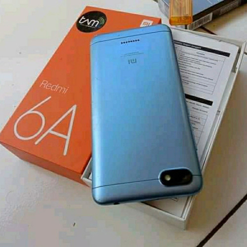 HANDPHONE BEKAS XIAOMI REDMI 6A (16+2) BLUE BATANGAN