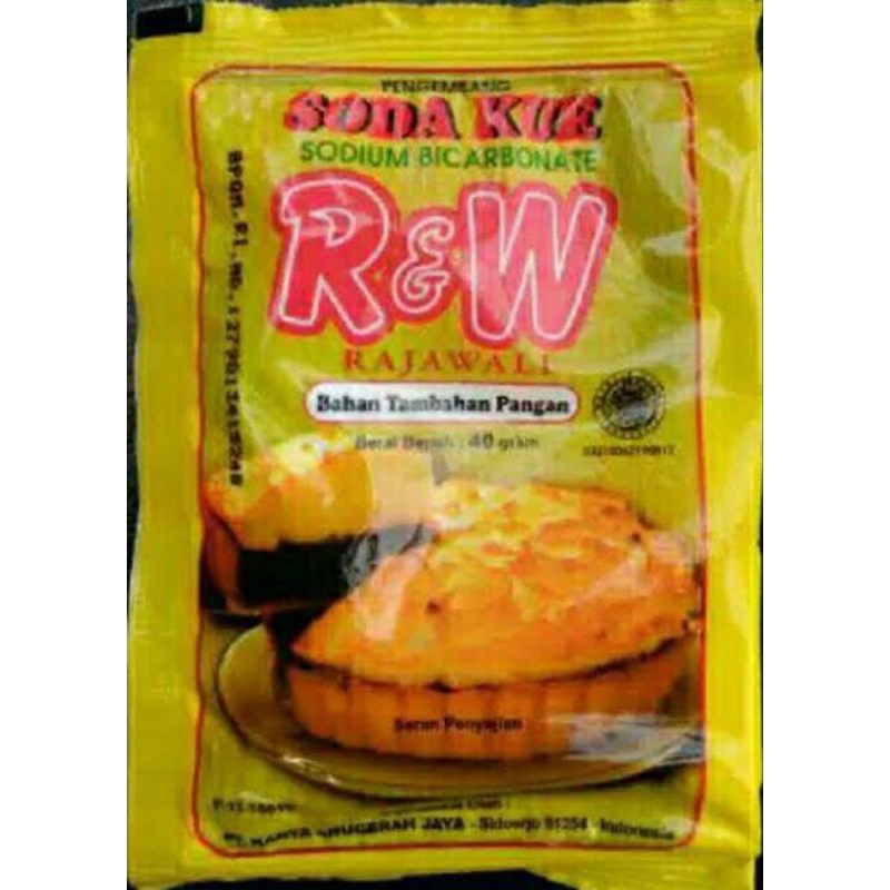 

soda kue kuning/orange R & W 40 gr pemgembang kue