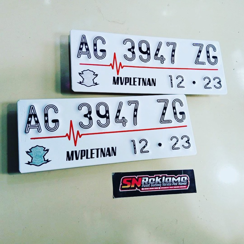 PLAT NOMOR PUTIH PREMIUM BAUT TANAM PLAT ACP anti karat, bukan lapisan plat seng || KEREN || MEWAH || BAGUS || RAPIH