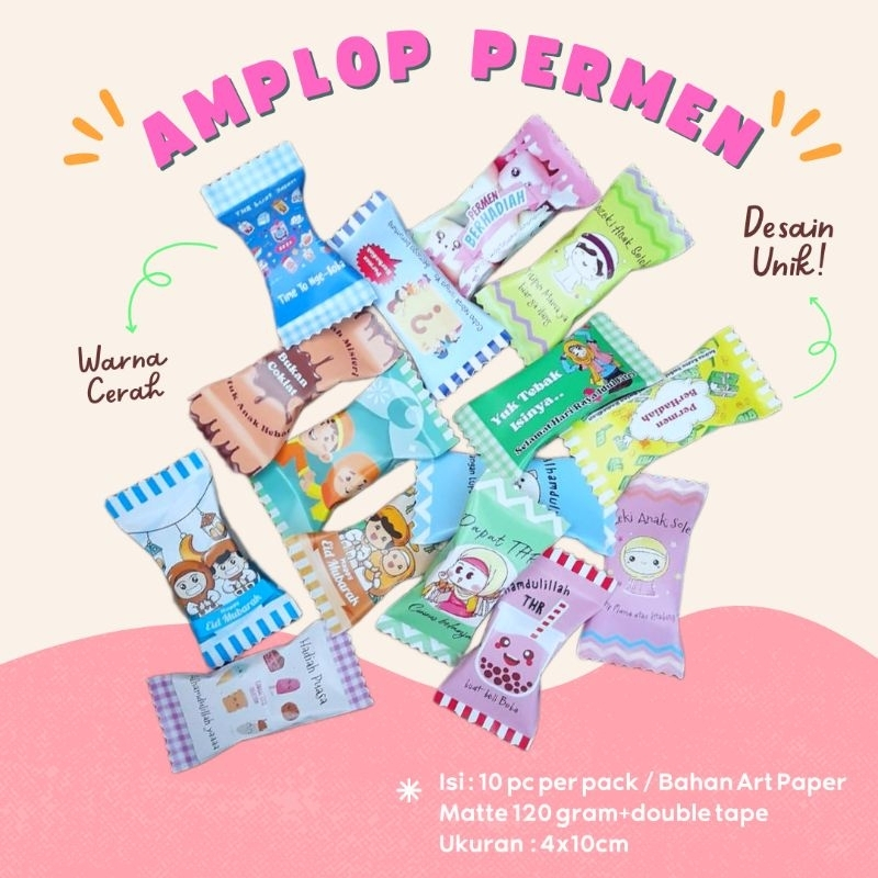 

TERMURAH READY [ISI 10 PCS] Amplop permen lebaran viral Amplop Lebaran Unik Angpau Lebaran Isi per pcs Amplop Angpao Lebaran Karakter islami/Amplop Hari raya idul fitri/Amplop THR/Angpao Hari Raya Islam