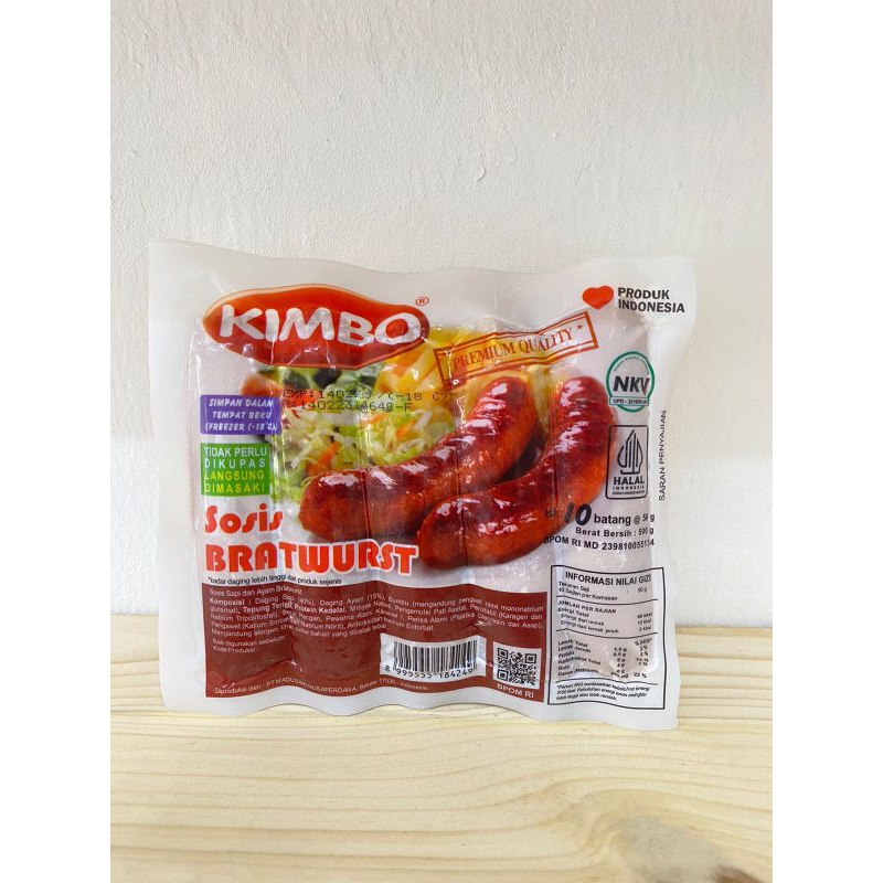 

Kimbo Sosis Bratwurst 500g (10 pcs)