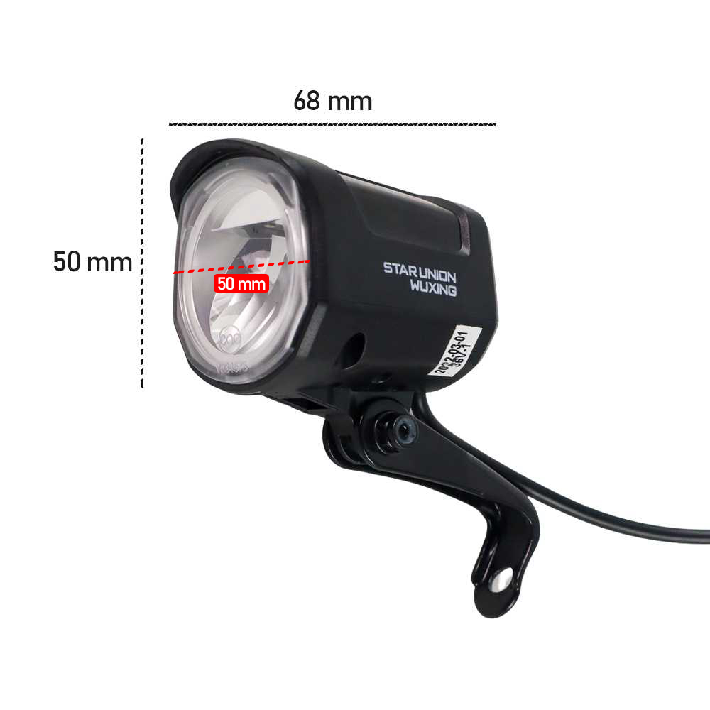 HIMO Lampu Depan Sepeda Listrik Headlight 36 V For HIMO C20 - Black