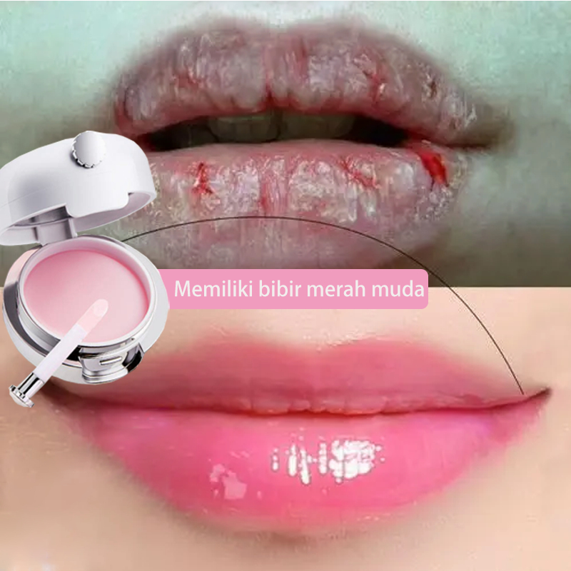 Masker bibir Masker bibir untuk bibir hitam Pelembab bibir kering 10g Melembabkan dan melembabkan perawatan bibir pengelupasan kulit, mencerahkan garis bibir dan mencerahkan warna bibir Singkirkan bibir kering dan pecah