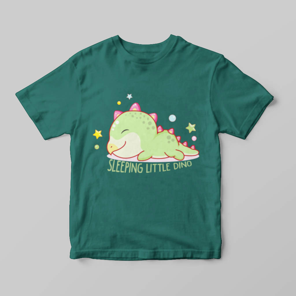 Kaos Anak Sleeping Dino - Atasan Anak Laki Laki dan Perempuan