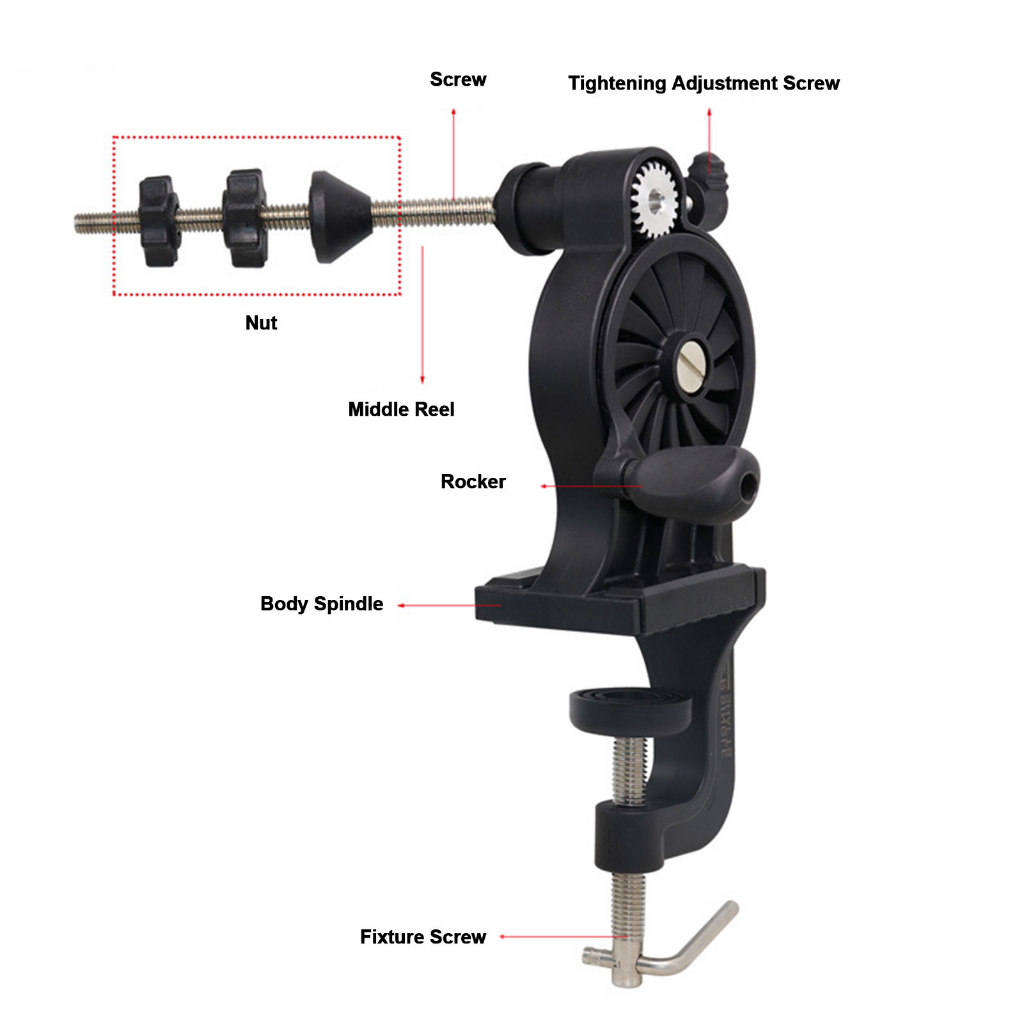 Fishing Line Spooler Penggulung Senar Pancing for Baitcasting Spinning Reel Portable Fishing Line Winder Machine Winder System Spooling Station Lizard Reel Penggulung Senar Pancing