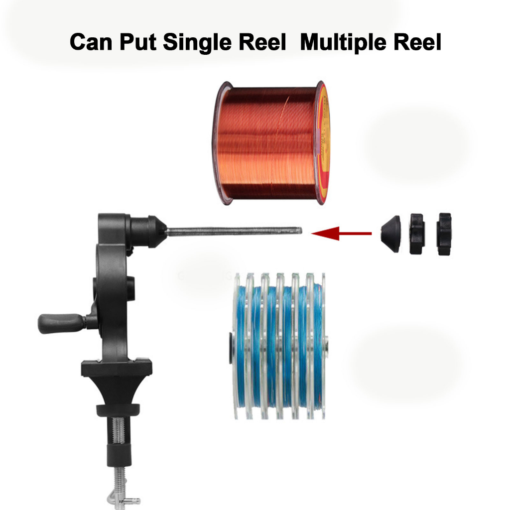 Fishing Line Spooler Penggulung Senar Pancing for Baitcasting Spinning Reel Portable Fishing Line Winder Machine Winder System Spooling Station Lizard Reel Penggulung Senar Pancing