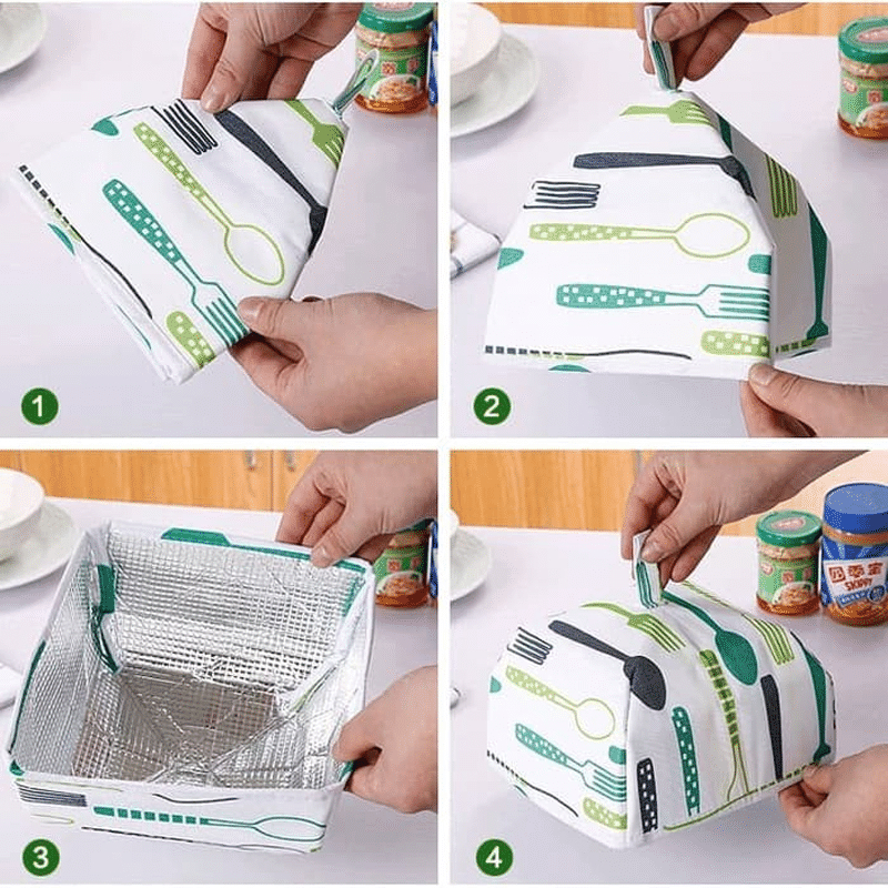 ANG TUDUNG SAJI LIPAT ALUMINIUM FOIL TAHAN PANAS / PENUTUP LAUK MAKANAN DAPUR TAHAN PANAS