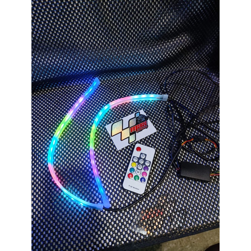 LAMPU ALIS LED RGB REMOTE CONTROL SEIN RUNNING MULTICOLOR SEMUA MOTOR