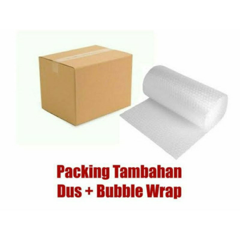 

Packing tambahan dus + bubble wrap