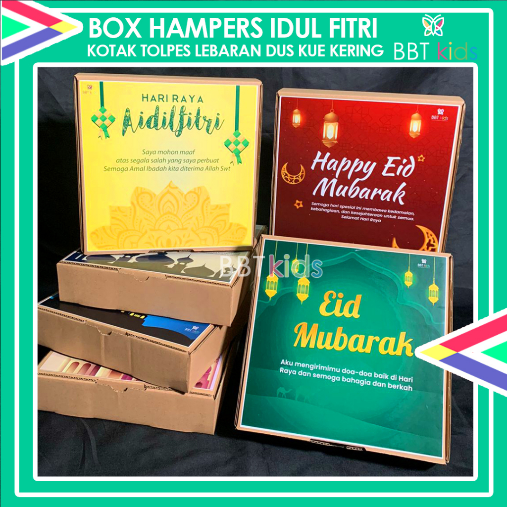 BOX HAMPERS IDUL FITRI KOTAK TOLPES LEBARAN DUS KUE KERING