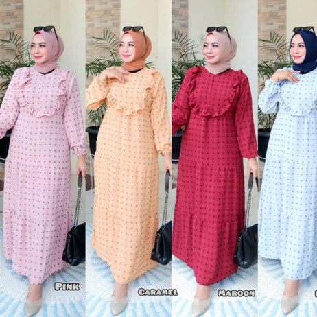 Gamis Crinkle Uragiri/ Gamis Crinkle / Gamis Crinkle Polka Mewah