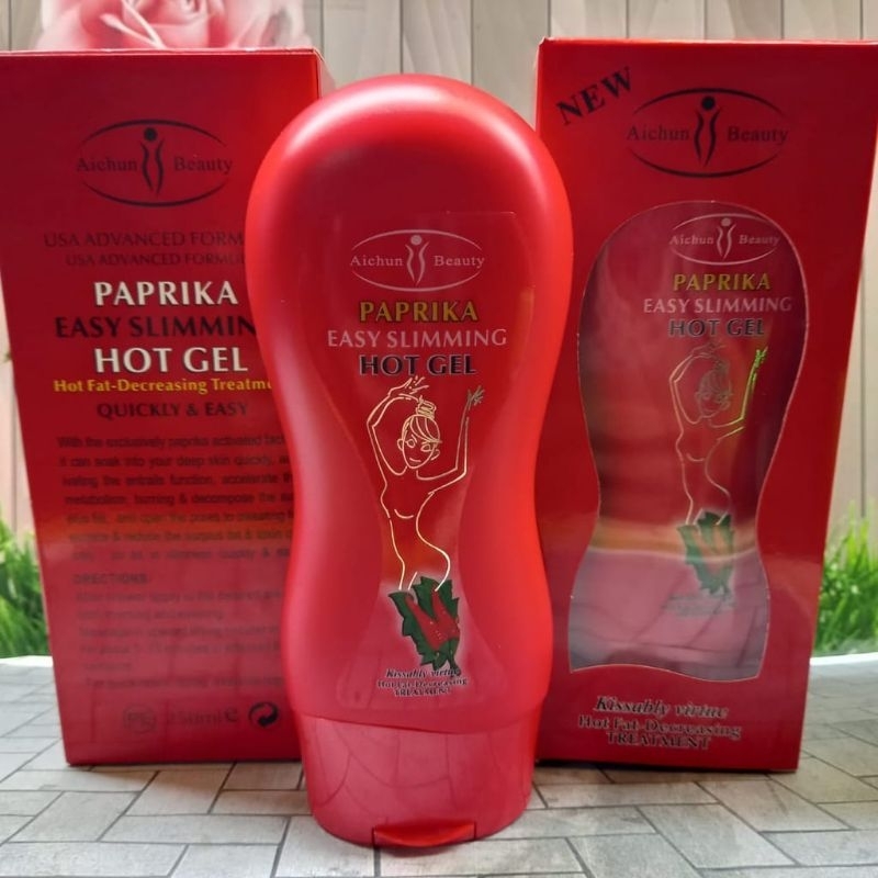 PROMO!!!SLIMMING HOT GEL AICHUN CREAM PELANGSING PAPRIKA/GREEN TEA