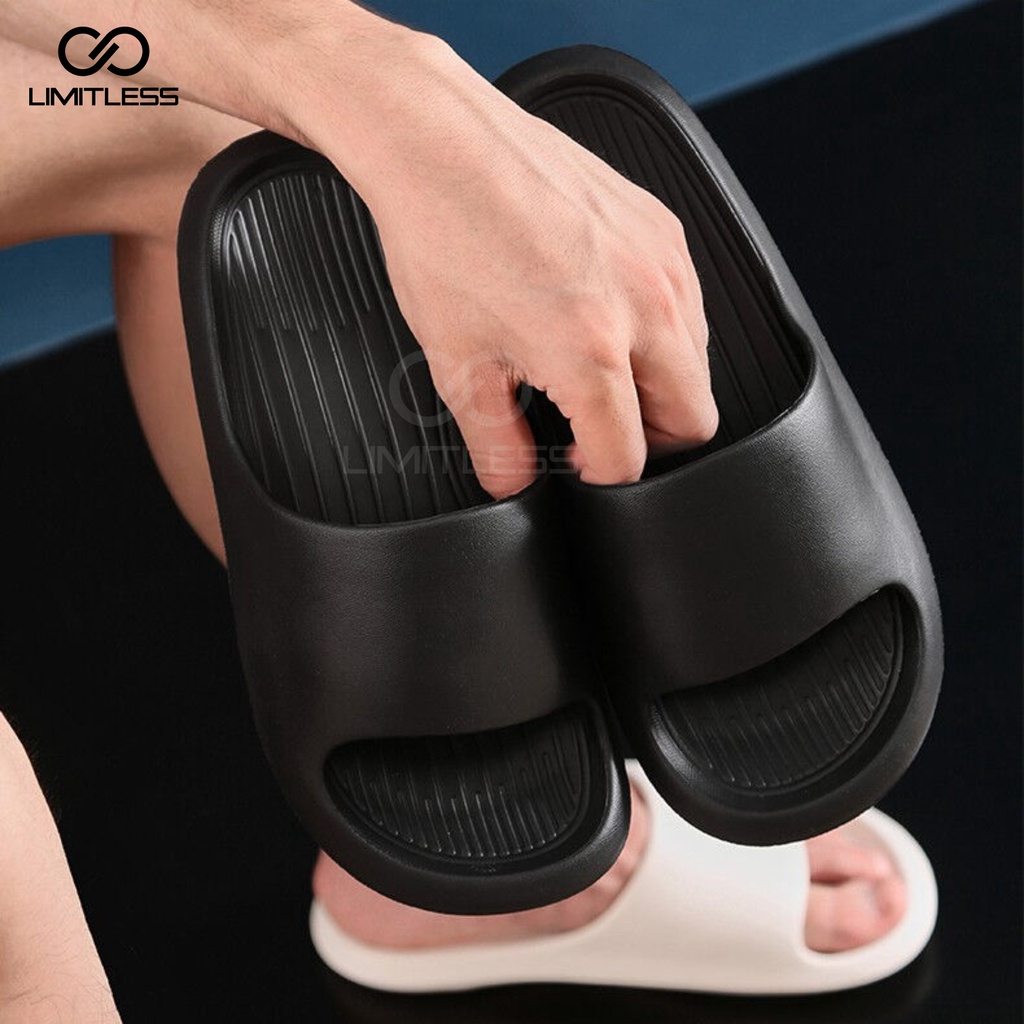 Sandal Pria Dewasa Selop Sendal Pria Slip On Korean Style EVA Empuk Limitless Sandal Selop Karet Murah Kekinian