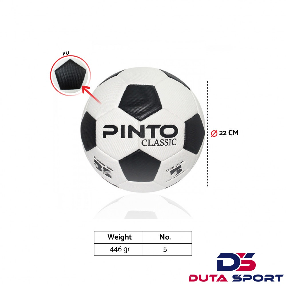 Bola Kaki Sepak PINTO Classic Soccer Ball