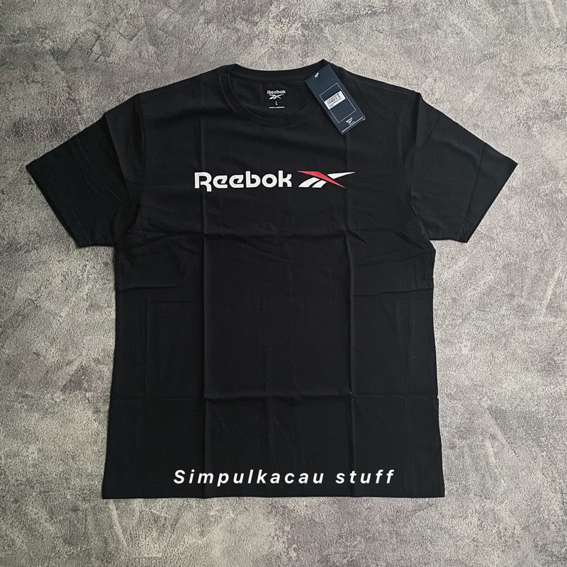 kaos reebok black classic original