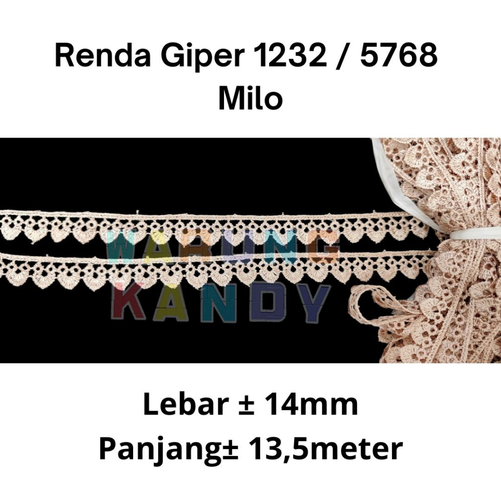 Renda Giper 1232 / 5768 14mm Milo