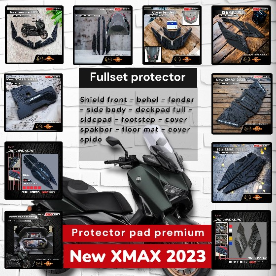 Paket stiker rubber protectorpad body Xmax 2023 fullset