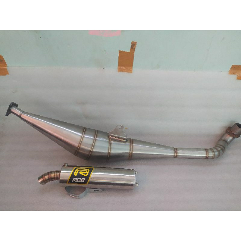 Knalpot racing RCB untuk F1Z-R model standar racing samping slincer pisah