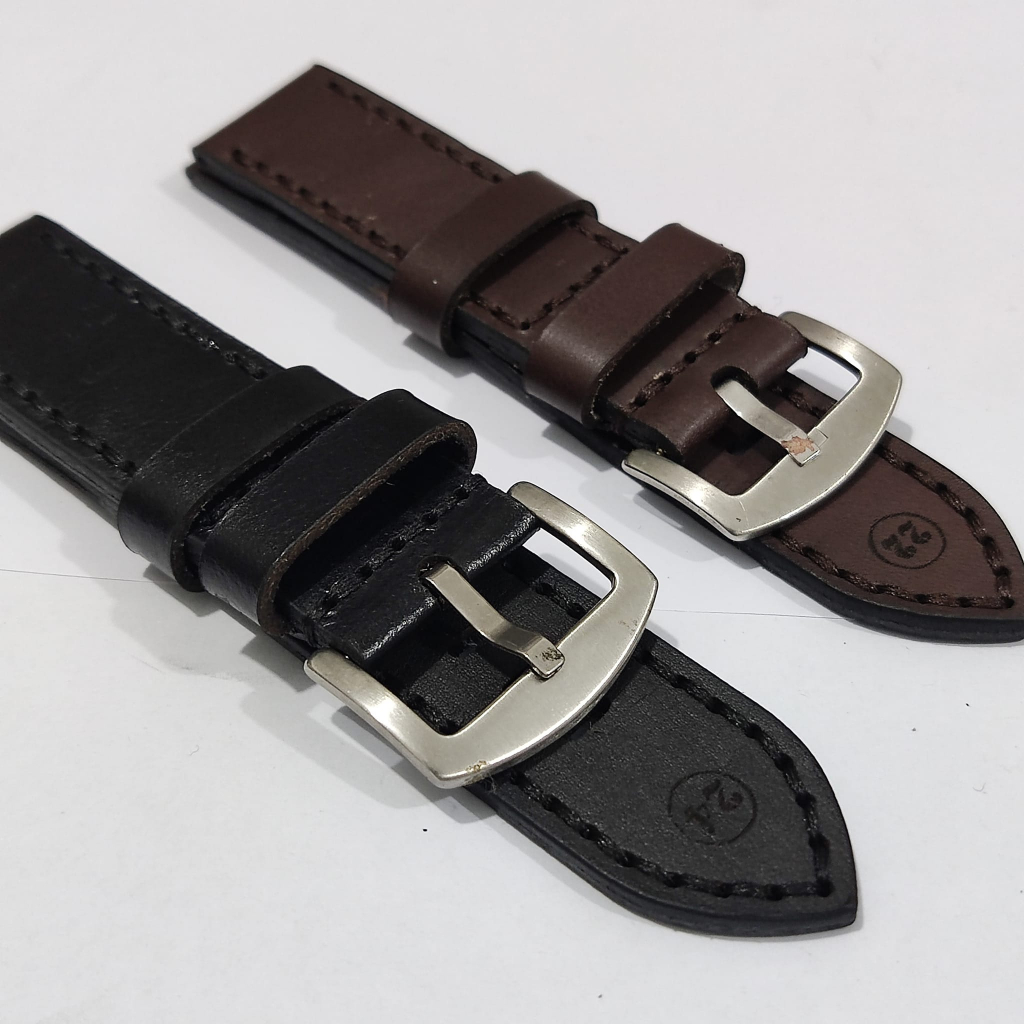 STRAP TALI JAM TANGAN KULIT ASLI HOMEMADE BERKUALITAS 22MM 24MM